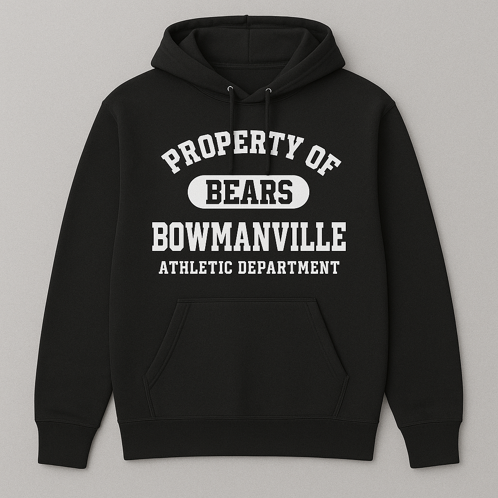 Black Hoodie - Property of Bears Branding