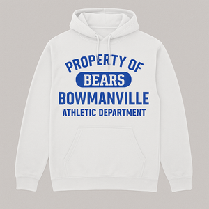 White Hoodie - Property of Bears Branding