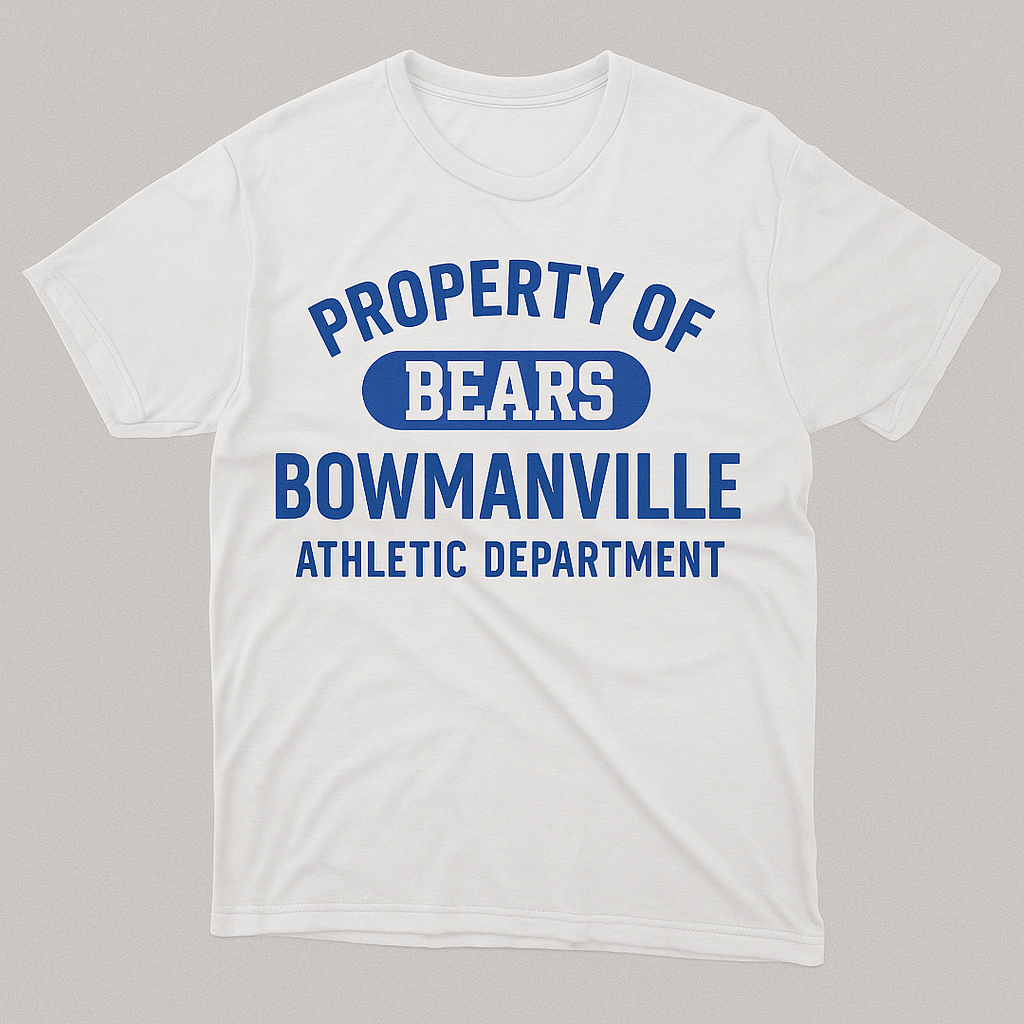 White T-Shirt - Property of Bears Branding
